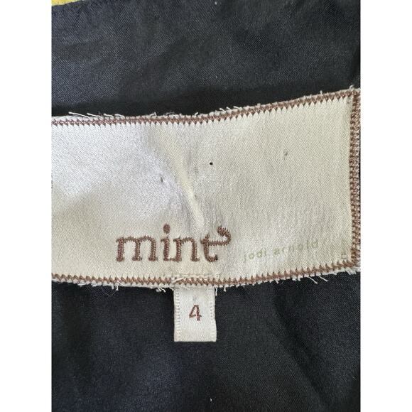 Mint By Jodi Arnold Dress Asymmetrical Art To Wear Silk Size 4 Cocktail Party - Picture 6 of 12